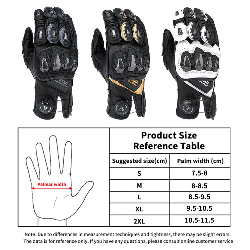 SFK Newest Full Finger Motorcycle Riding Gloves Carbon Fiber