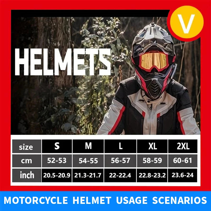 Motorbike Helmet Full Face Helmet + gifts