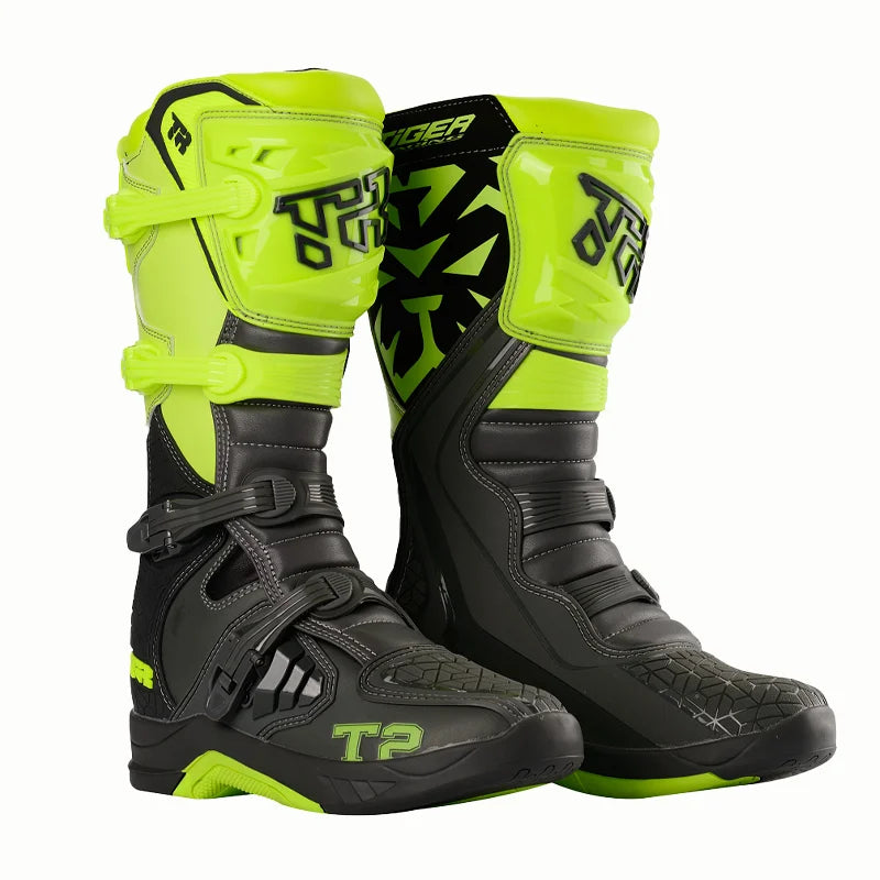Men's Women Racing Boots Anti Fall Motocross Boots Wear-resistant Motorcycle Boots Safe Riding Equipment Rally Shoes