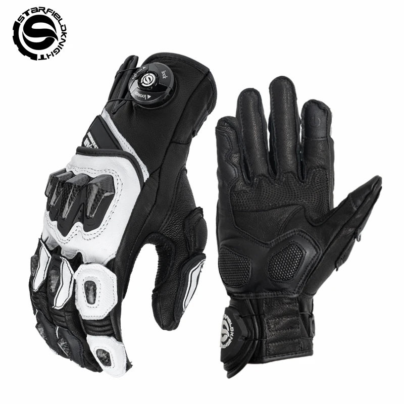 SFK Newest Full Finger Motorcycle Riding Gloves Carbon Fiber