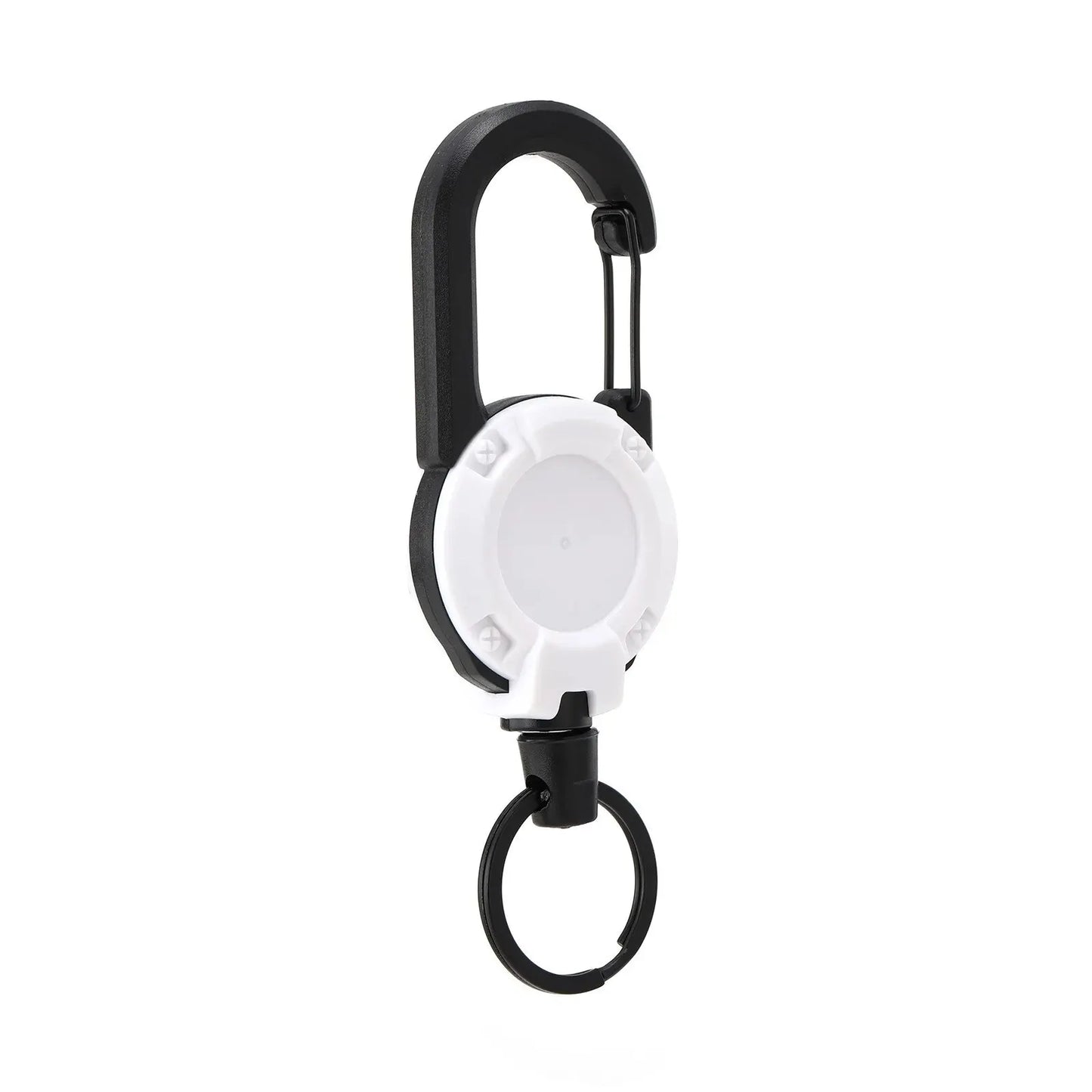 Retractable Heavy Duty Pull Reel Carabiner Key Chain
