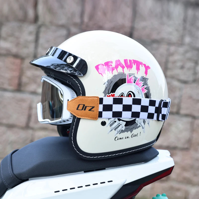 ORZ Retro Motorcycle Helmet