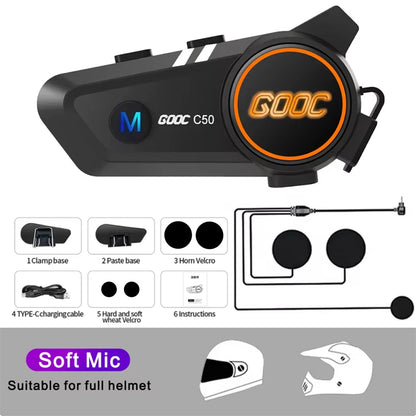 Bluetooth 5.3 Helmet Headset Wireless Hands-free