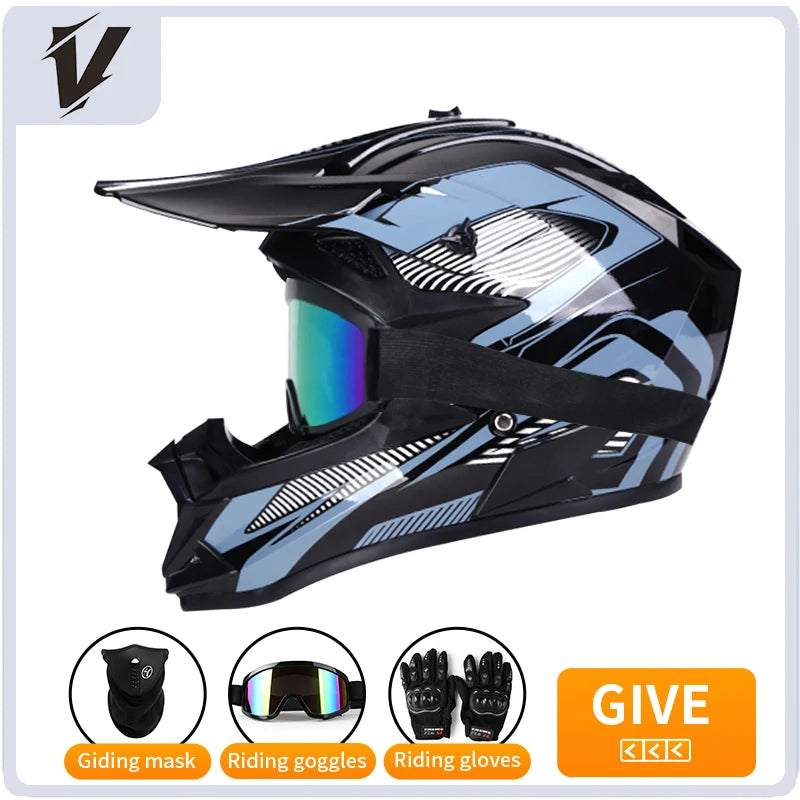 Motorbike Helmet Full Face Helmet + gifts
