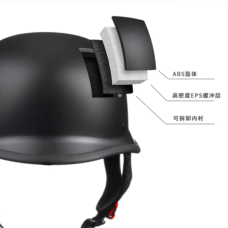 German Vintage Retro motorcycle helmet