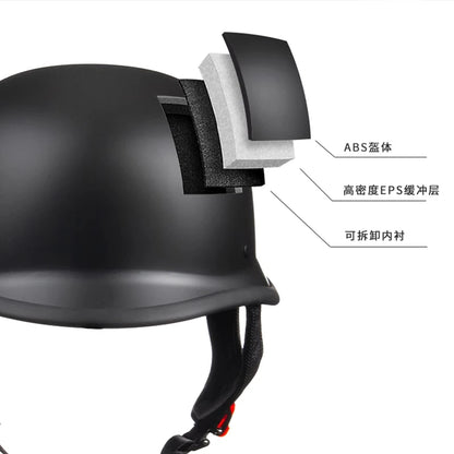 German Vintage Retro motorcycle helmet