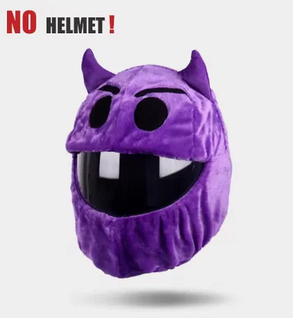 Motorcycle Full Helmet Cover Cartoon Plush