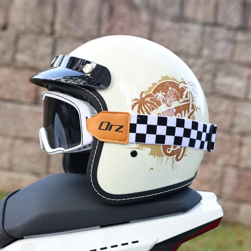 ORZ Retro Motorcycle Helmet