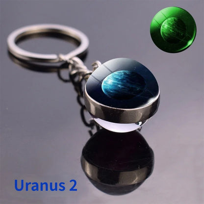 Solar System Planet Keychain Glows In The Dark