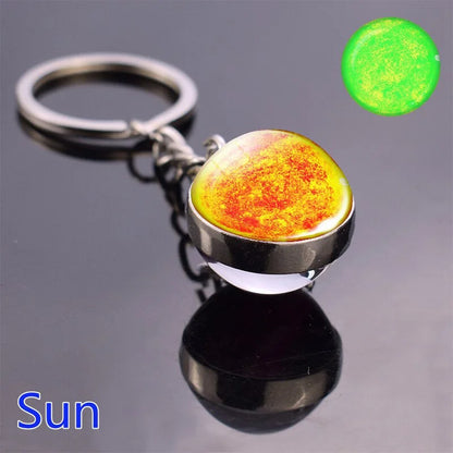 Solar System Planet Keychain Glows In The Dark