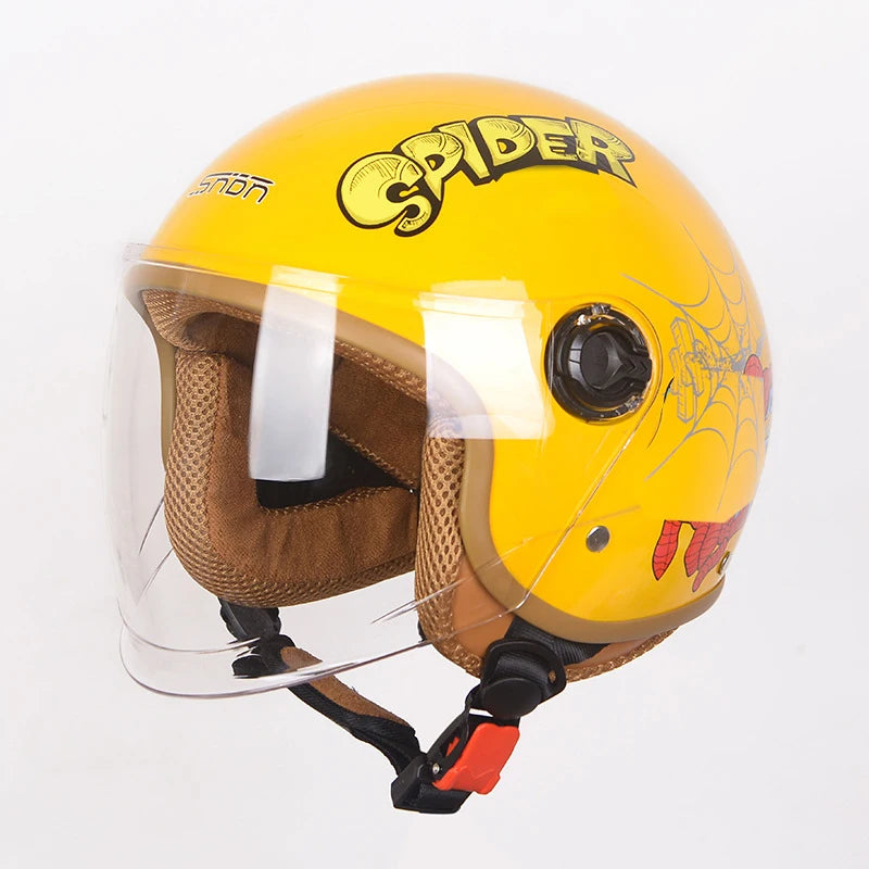 Cartoon Kids Motorcycle Helmet