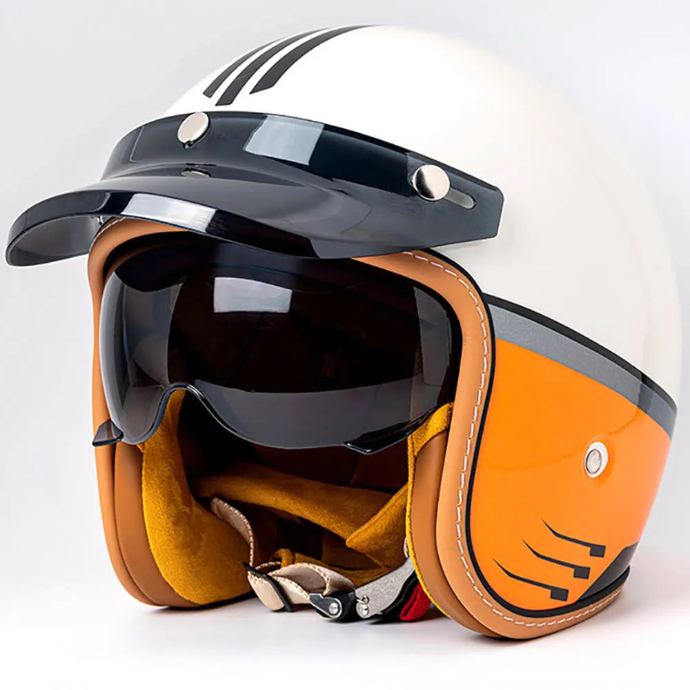Open Face Helmet Retro 3/4