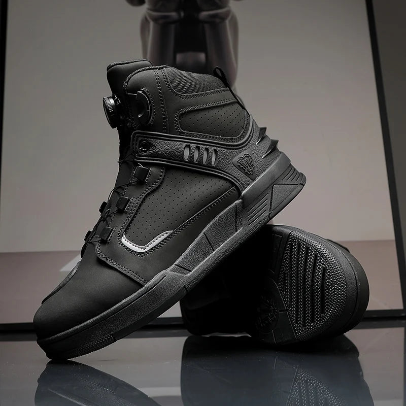 Motorcycle Boots Cow Leather Breathable