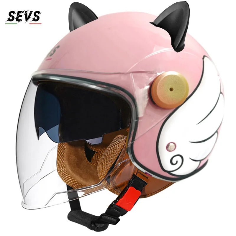 Motorcycle Helmet Retro 3C & DOT