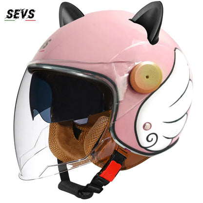 Motorcycle Helmet Retro 3C & DOT
