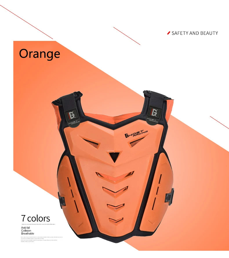 Motorcycle armor and fall protection chest and back