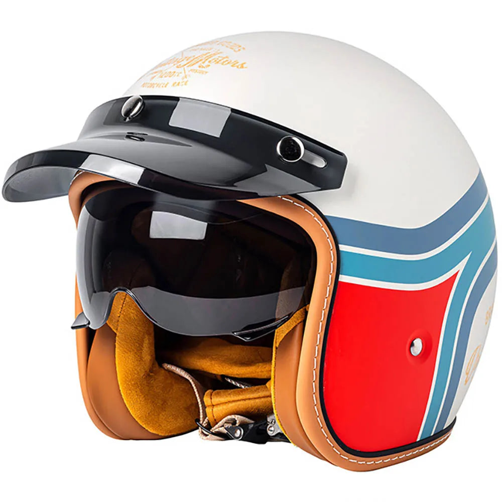 Open Face Helmet Retro 3/4