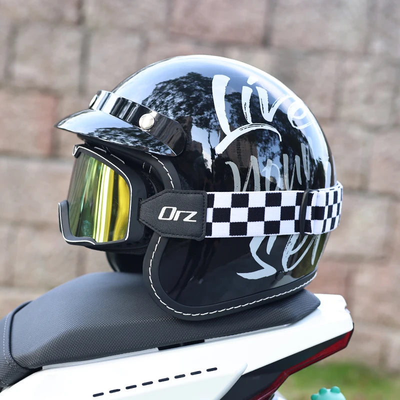 ORZ Retro Motorcycle Helmet