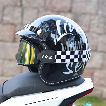 ORZ Retro Motorcycle Helmet