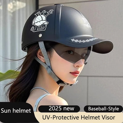 Motorcycle helmet Baseball-Cap for Electric Bikes 2025