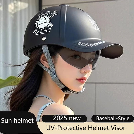 Motorcycle helmet Baseball-Cap for Electric Bikes 2025
