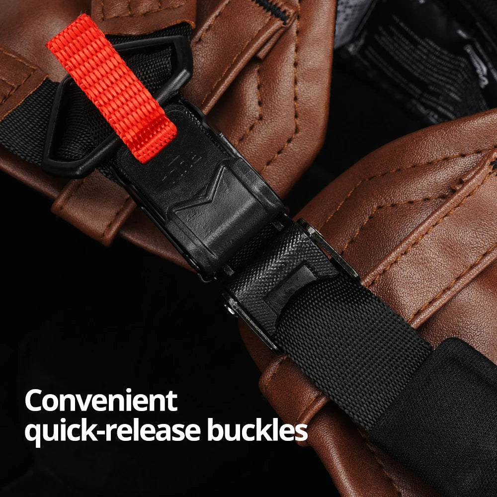 Motorcycle Half Helmet Leather Vintage