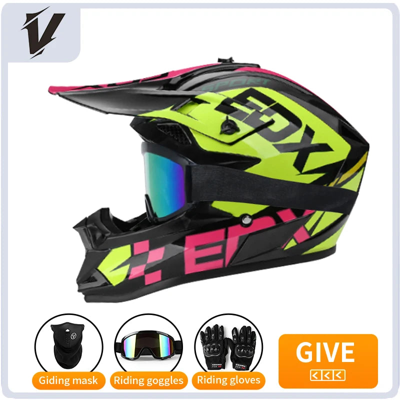 Motorbike Helmet Full Face Helmet + gifts