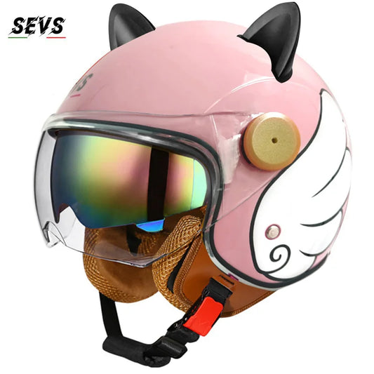 Motorcycle Helmet Retro 3C & DOT