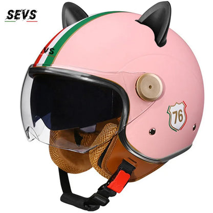 Motorcycle Helmet Retro 3C & DOT