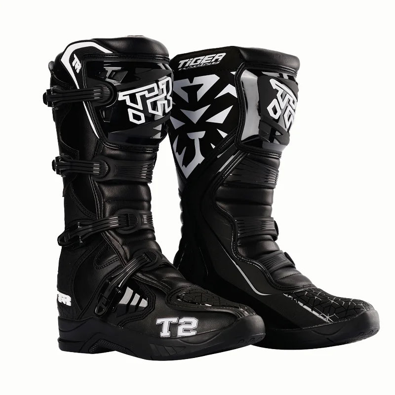 Men's Women Racing Boots Anti Fall Motocross Boots Wear-resistant Motorcycle Boots Safe Riding Equipment Rally Shoes