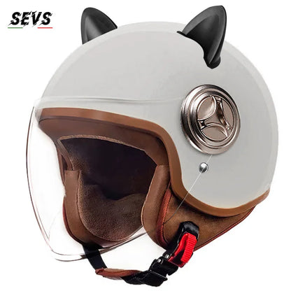 Stylish Cat Ear Motorcycle Helmet