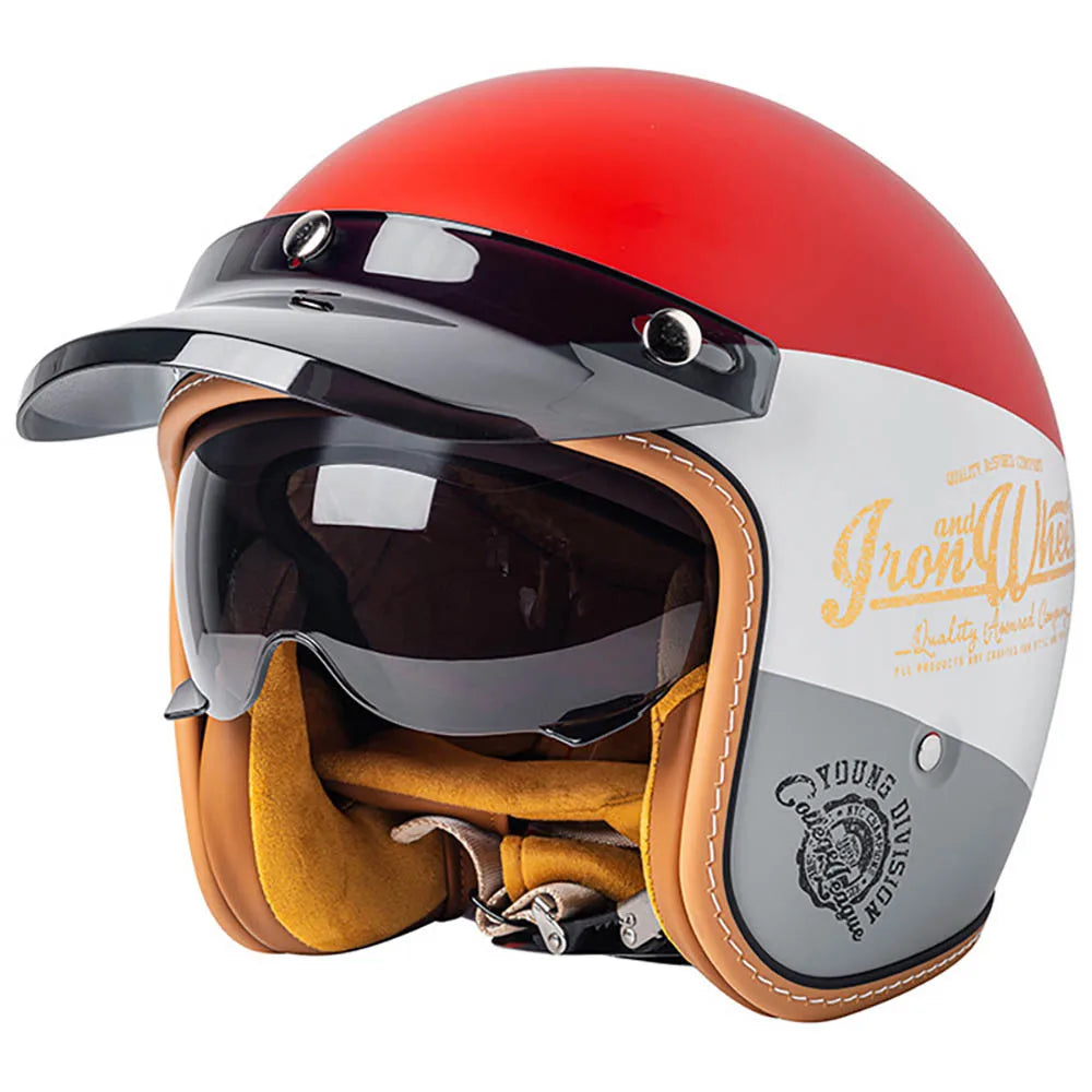 Open Face Helmet Retro 3/4