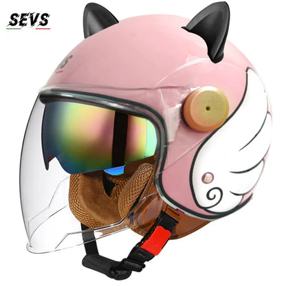 Motorcycle Helmet Retro 3C & DOT