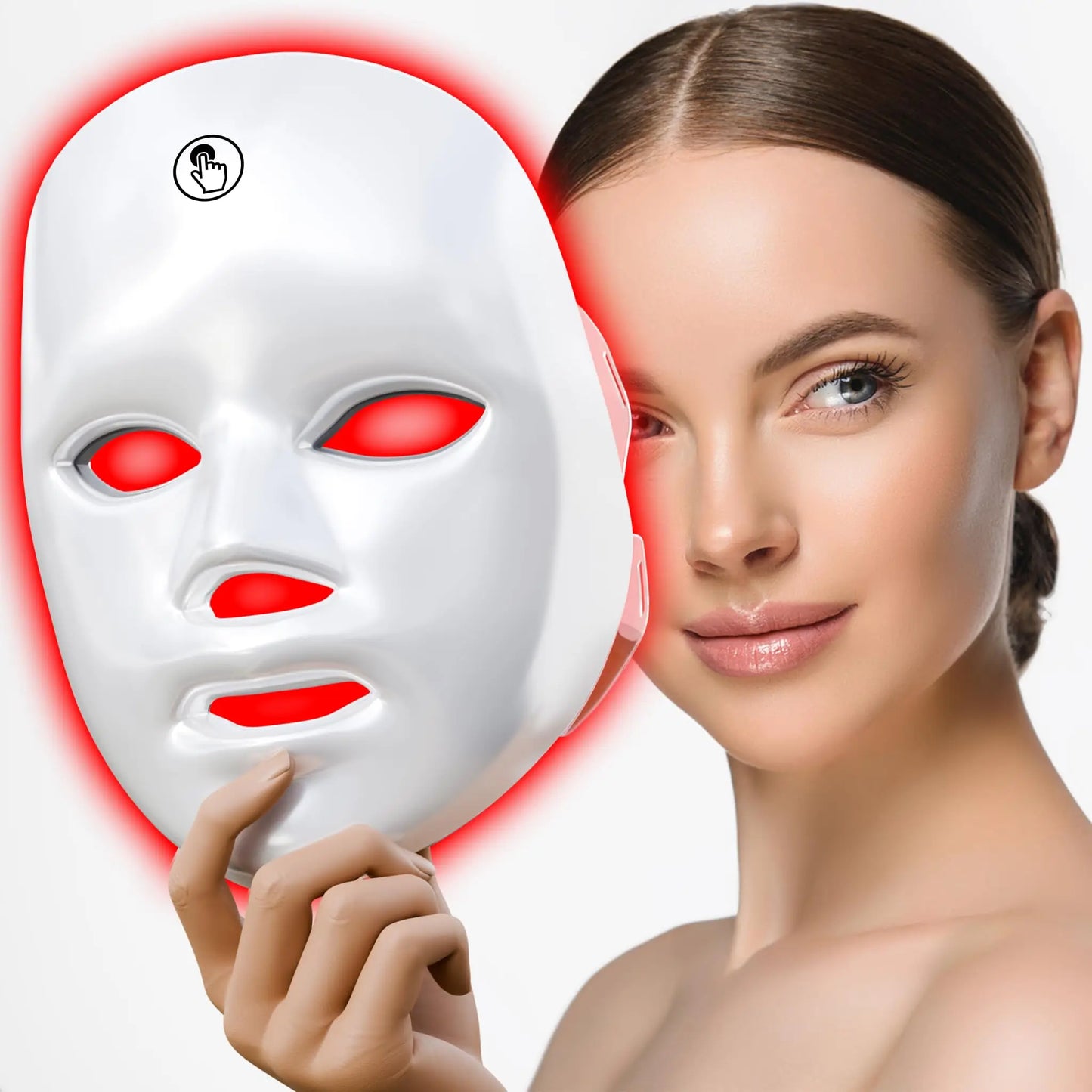 Masque facial LED 7-en-1 pour le rajeunissement, anti-acné et anti-rides