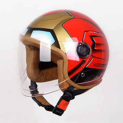 Cartoon Kids Motorcycle Helmet