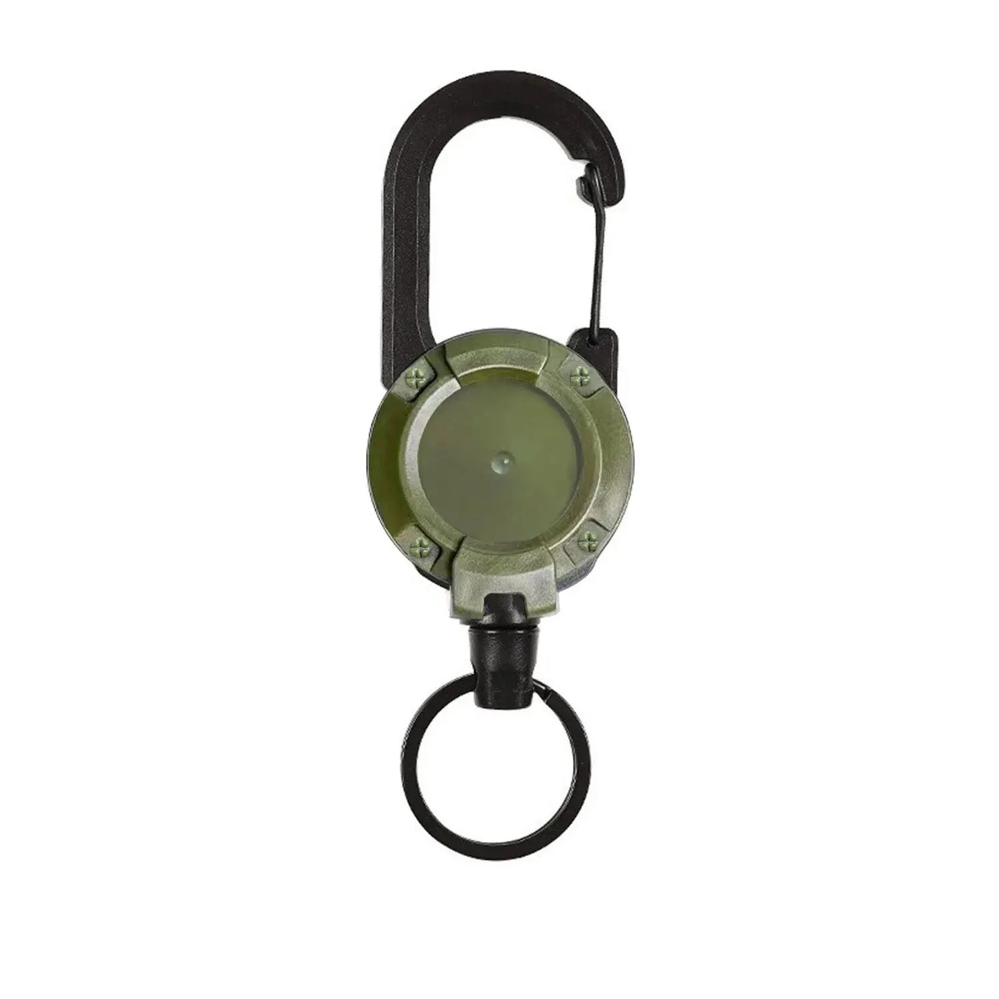 Retractable Heavy Duty Pull Reel Carabiner Key Chain