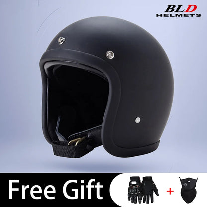 BLD Retro Street Bike Half Helmet