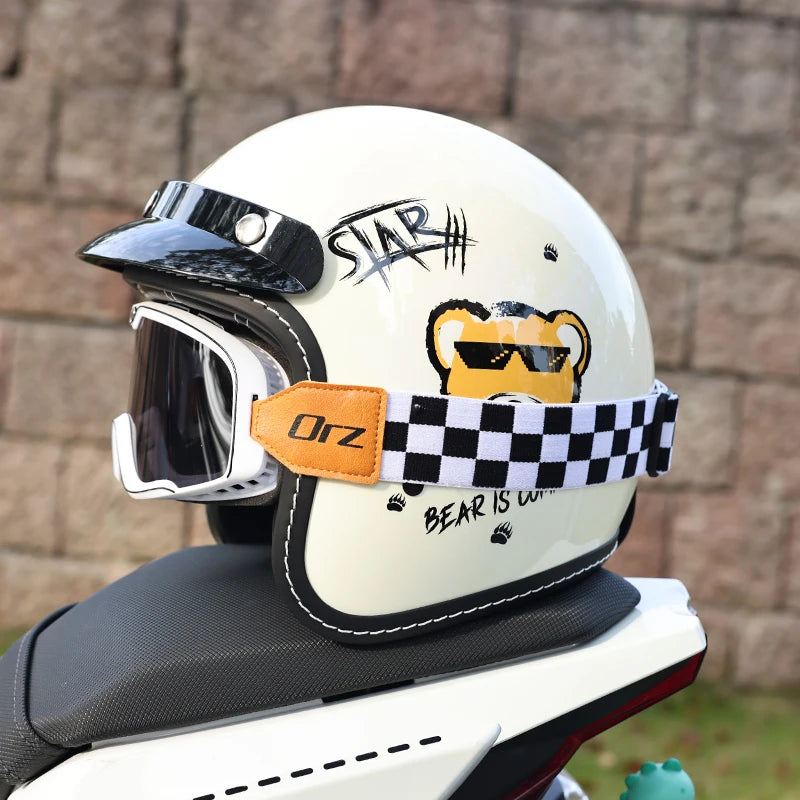ORZ Retro Motorcycle Helmet