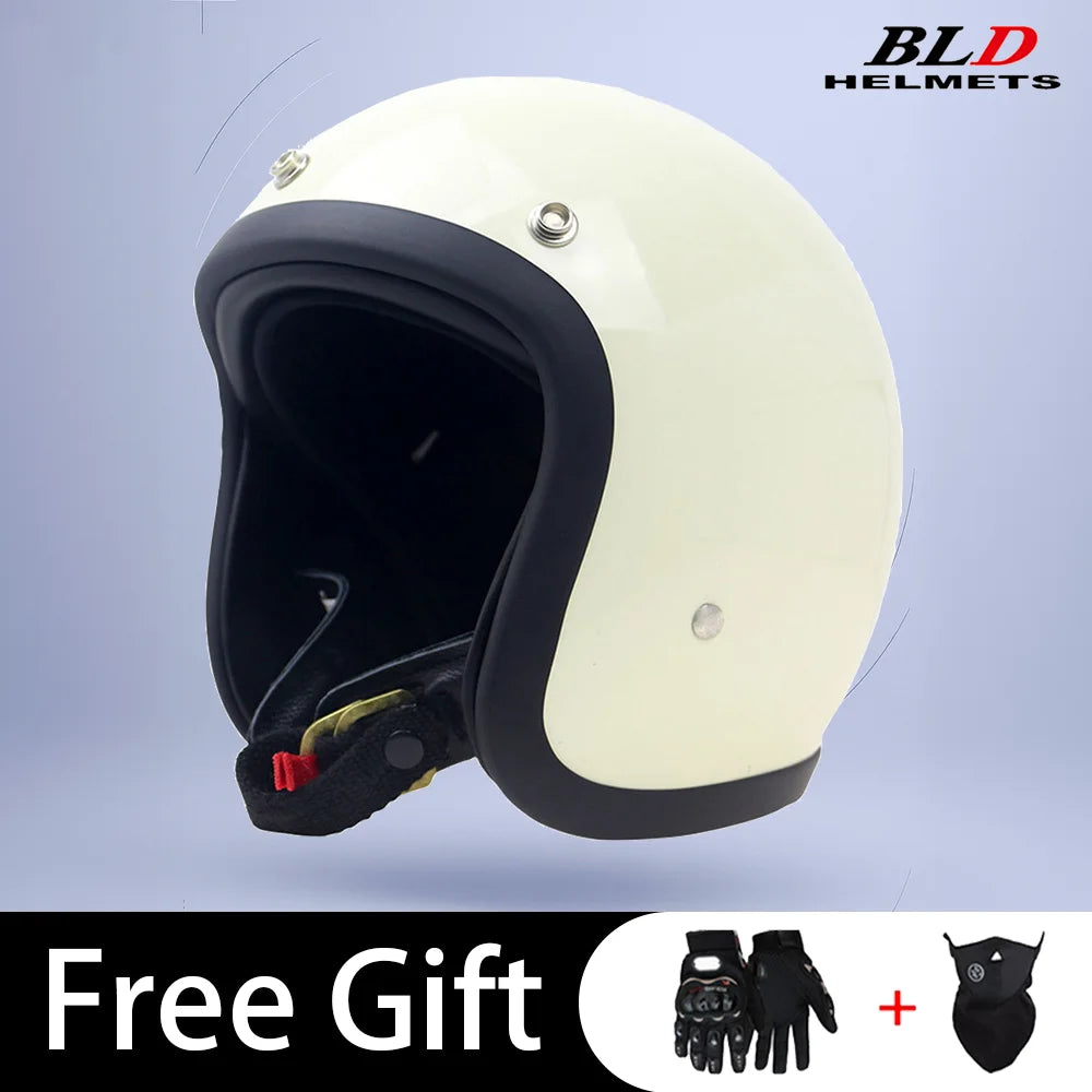 BLD Retro Street Bike Half Helmet