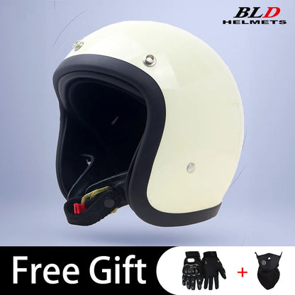 BLD Retro Street Bike Half Helmet