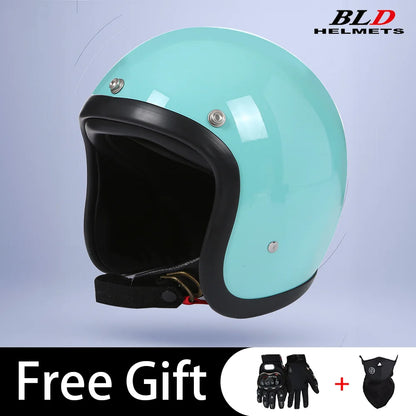 BLD Retro Street Bike Half Helmet