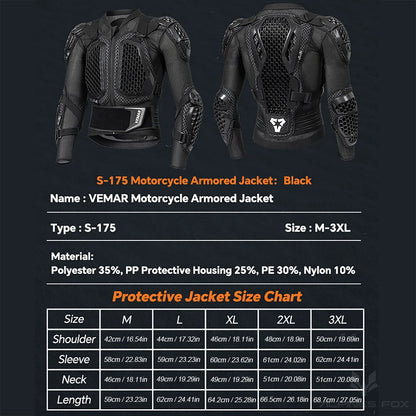 VEMAR 2025 Motorcycle Body Armor