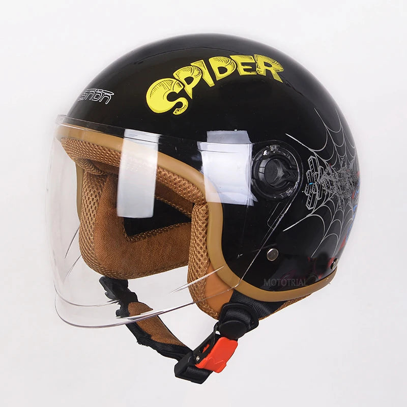 Cartoon Kids Motorcycle Helmet