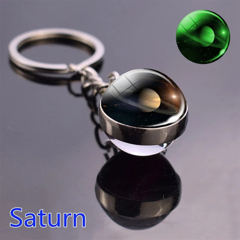 Solar System Planet Keychain Glows In The Dark