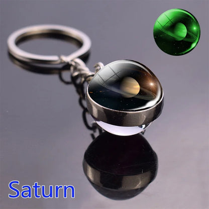 Solar System Planet Keychain Glows In The Dark