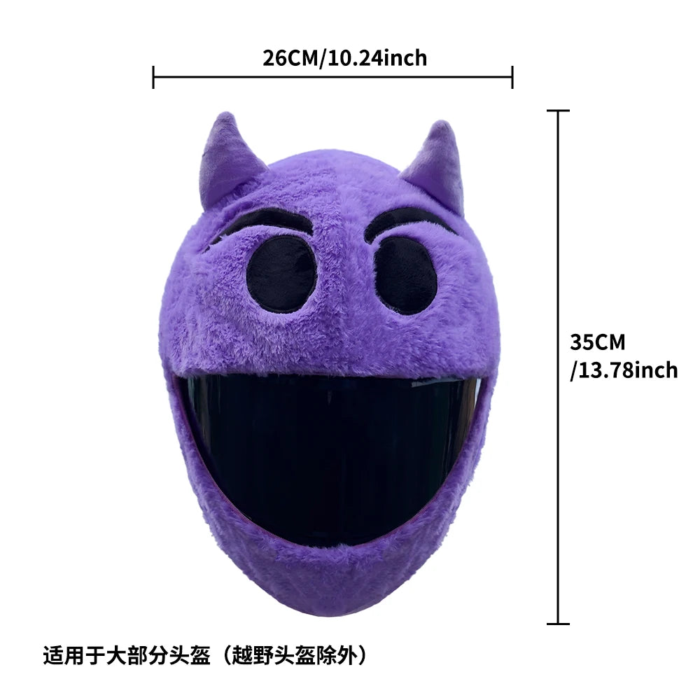 Motorcycle Full Helmet Cover Cartoon Plush