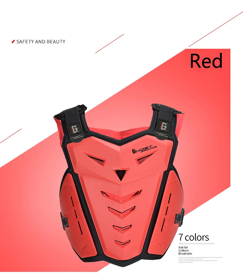 Motorcycle armor and fall protection chest and back