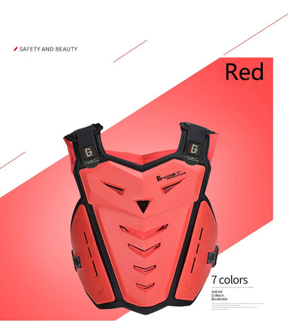 Motorcycle armor and fall protection chest and back