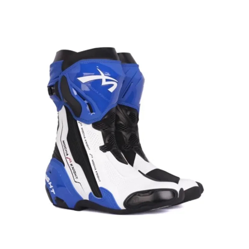 BENKIA Mocha Motorcycle Track Riding Boots