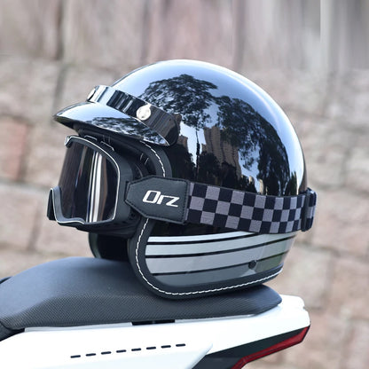 ORZ Retro Motorcycle Helmet